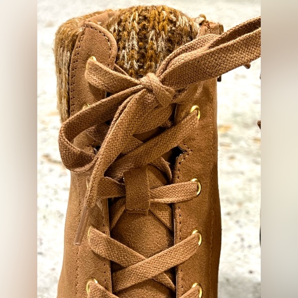 Sun + Stone Brown Lace Up Boots - Picture 5 of 13